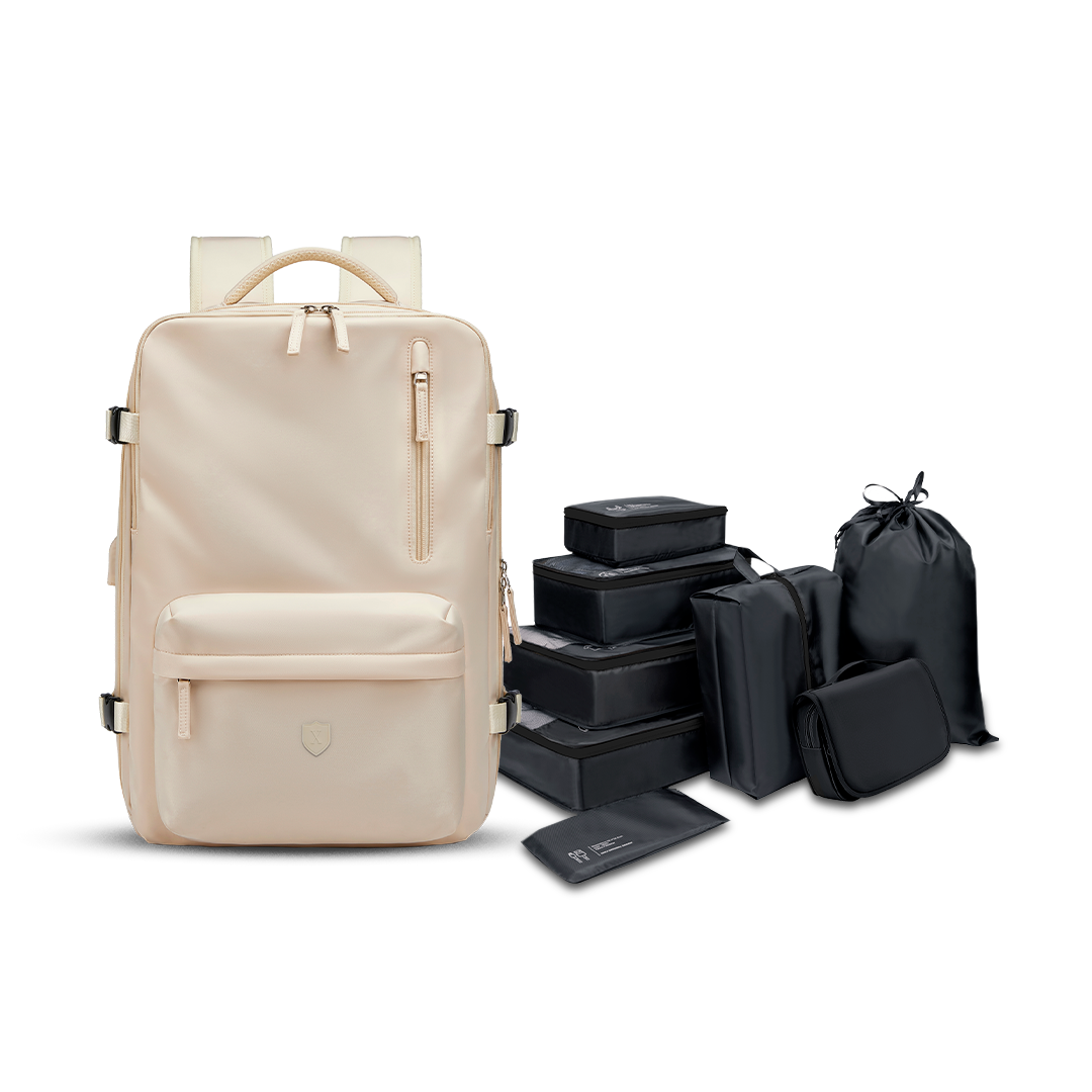 #Pre-Venta Royal Travel Backpack (Color)_Off White